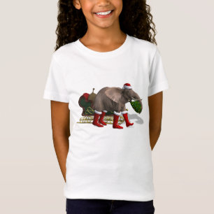 Sweet Santa Claus Elephant T-Shirt