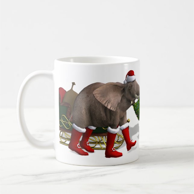 Sweet Santa Claus Elephant Tasse (Links)