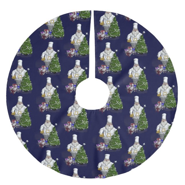 Sweet Santa Claus Koch Polyester Weihnachtsbaumdecke (Vorderseite)