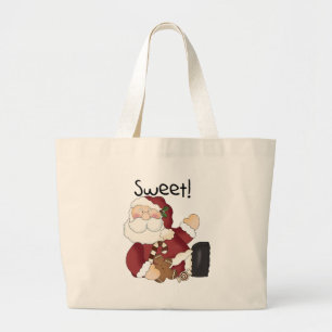 Sweet Santa Holiday Tshirts und Geschenke Jumbo Stoffbeutel
