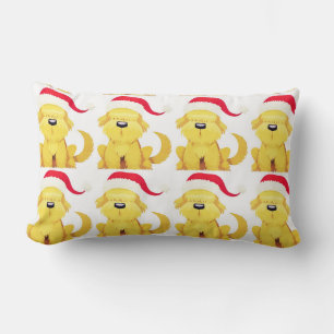 "SWEET SANTA PUPPY" CHRISTMAS PILLOW LENDENKISSEN