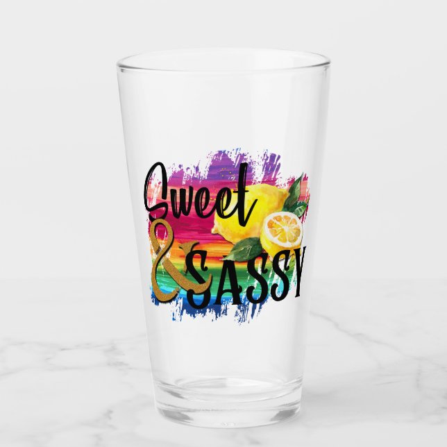 Sweet & Sassy Glas (Vorderseite)
