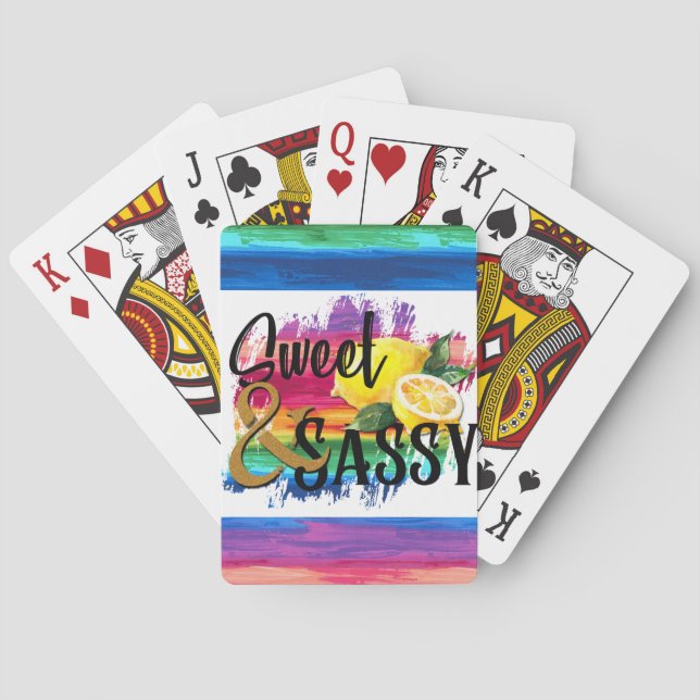 Sweet & Sassy Spielkarten (Rückseite)