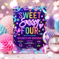 Sweet Sassy und Sieben Vier Glow 4. Geburtstag Par