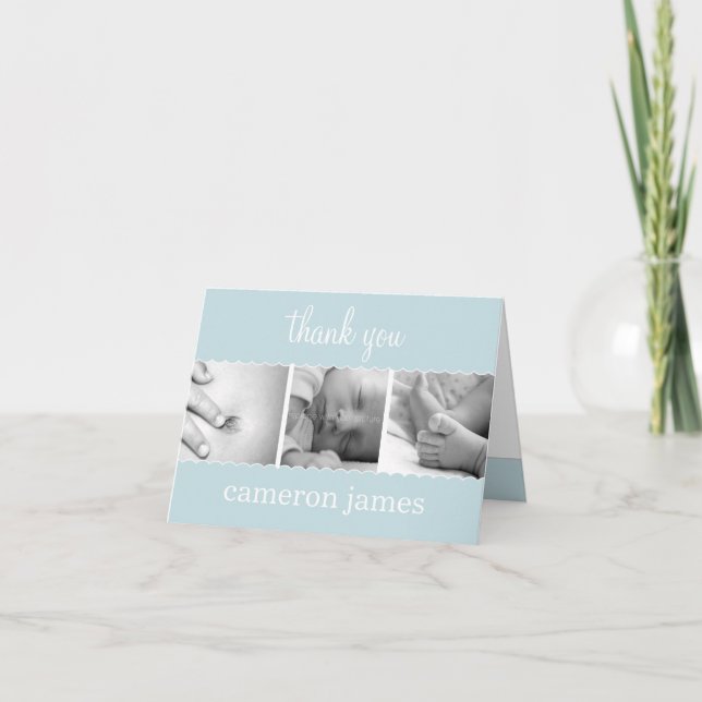 Sweet Scallops Baby Danke Karte (Vorderseite)