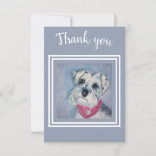 Sweet Schnauzer Vielen Dank Dankeskarte