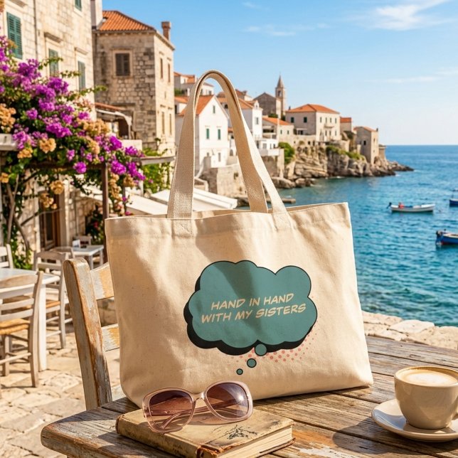 Sweet Schwestern Liebe Shopping Tote Bag Jumbo Stoffbeutel (Von Creator hochgeladen)