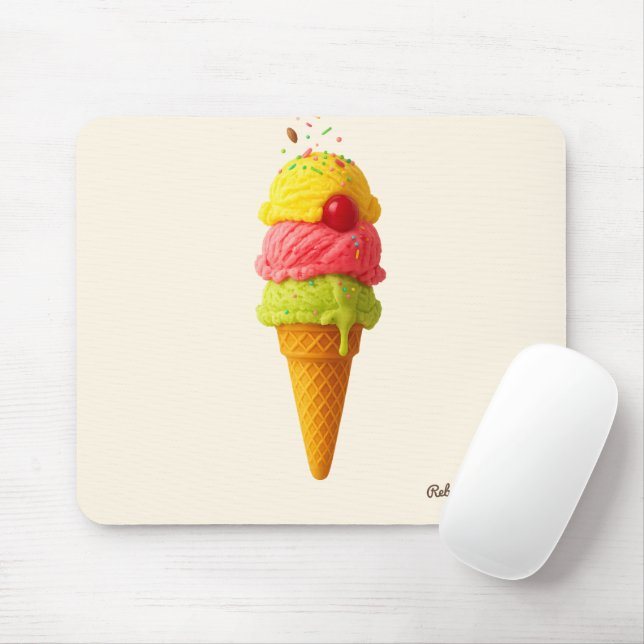 Sweet Scoops Personalisiert Delight Mousepad (Mit Mouse)