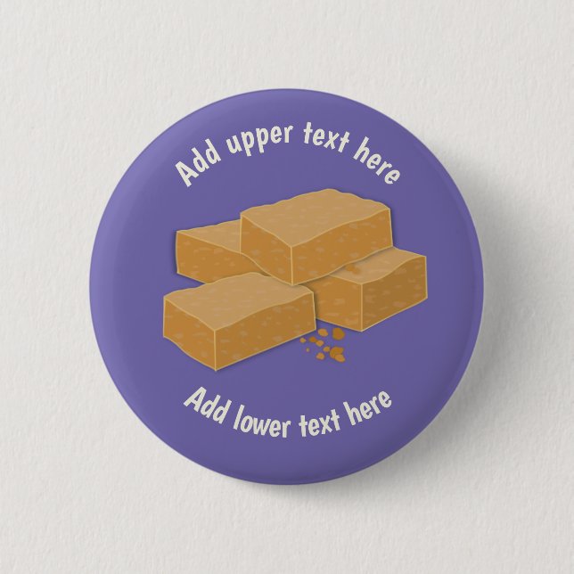 Sweet Scottish Tablet - Süßigkeiten aus Schottland Button (Vorderseite)