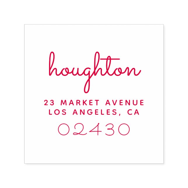 Sweet Script Family Name Rücksendeadresse Permastempel (Design)