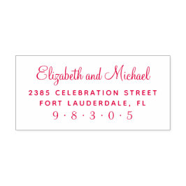 Sweet Script Names Wedding Rücksendeadresse Permastempel
