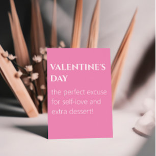 Sweet Self-Liebe Pink Valentinstag Postkarte