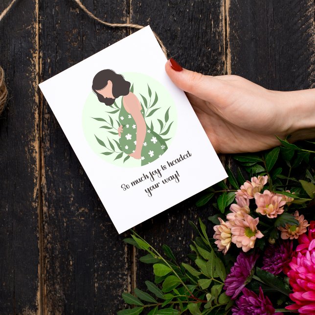 Sweet Sentimental Baby Message for Erwartete Mama Karte (Heartfelt Pregnancy Congratulations Card – Sweet Sentimental Baby Message for Expecting Parents)