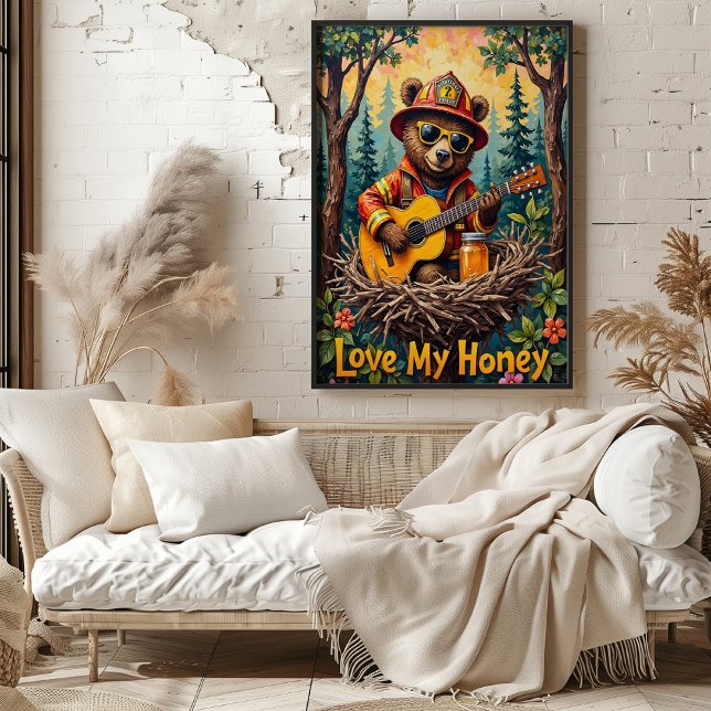 Sweet Serenade: Bär des Honey Jar Poster (Von Creator hochgeladen)