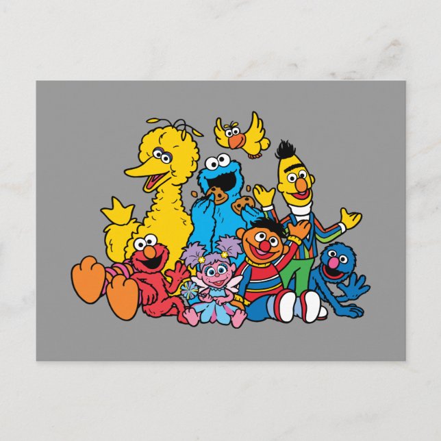 Sweet Sesame Street Pals Postkarte (Vorderseite)