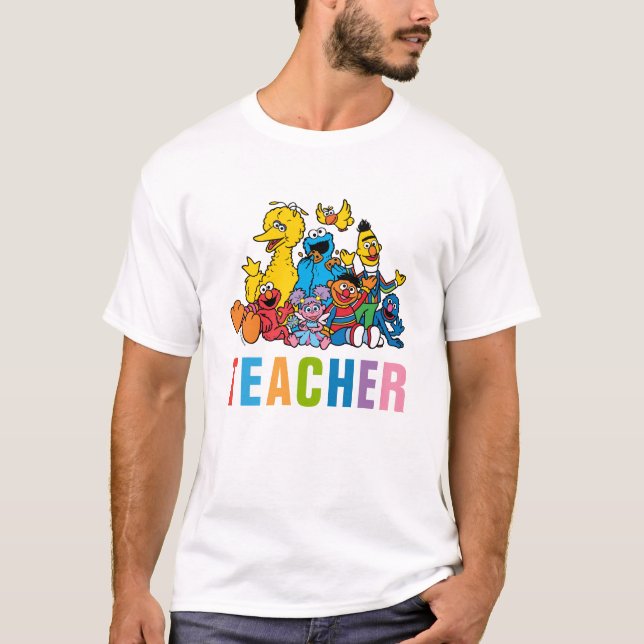 Sweet Sesame Street Pals Teacher T-Shirt (Vorderseite)