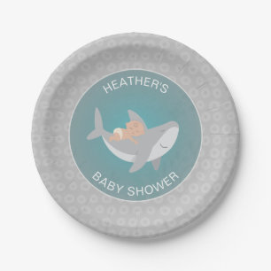 Sweet Shark Baby Duschpapier-Platte Pappteller