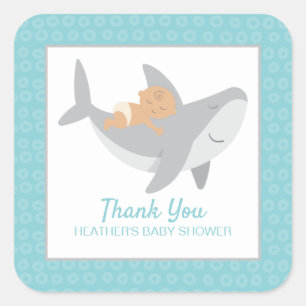 Sweet Shark Baby ShowSquare Aufkleber