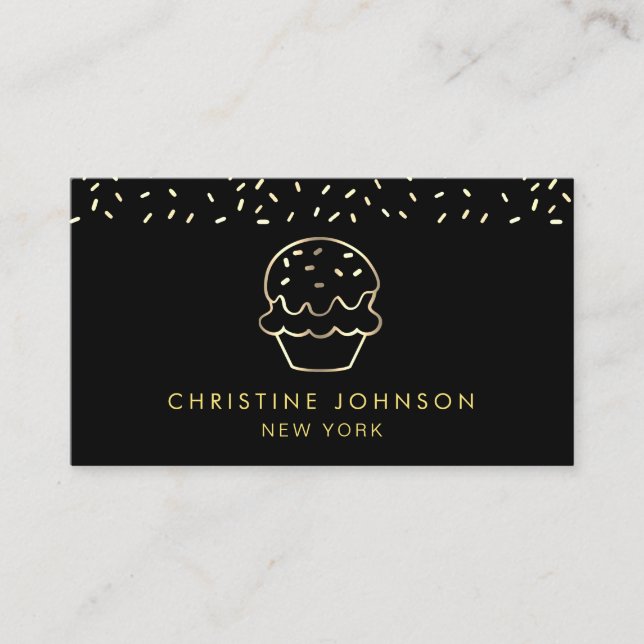 sweet shop logo visitenkarte (Vorderseite)
