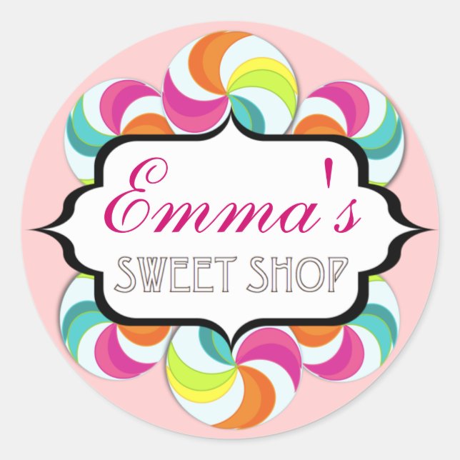 Sweet Shop Lollipop Stickers von Kelly Schwark (Vorderseite)