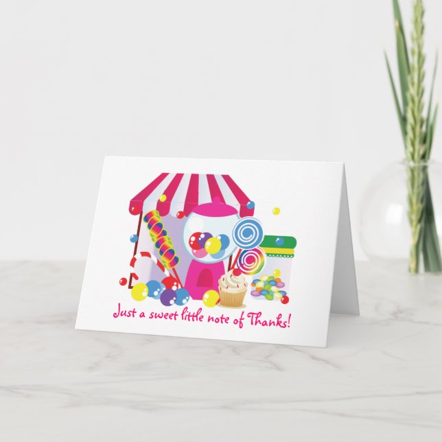 Sweet Shoppe Dankeschön Dankeskarte (Vorderseite)