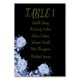 Sweet Shower Autumn Floral Wedding Tischnummer