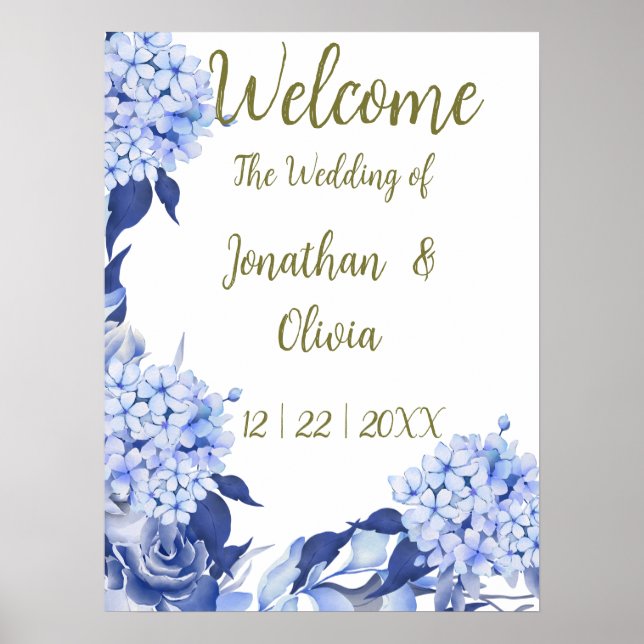 Sweet Shower Spring lila Floral Wedding Poster (Vorne)