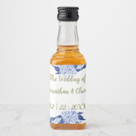 Sweet Shower Spring purple Floral Wedding Alkoholflaschenetikett