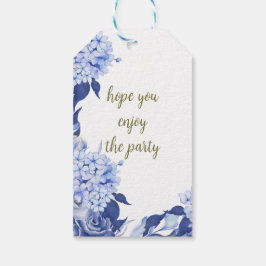 Sweet Shower Spring purple Floral Wedding Geschenkanhänger