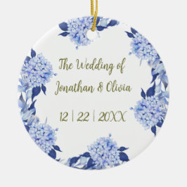 Sweet Shower Spring purple Floral Wedding Keramik Ornament