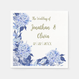 Sweet Shower Spring purple Floral Wedding Serviette