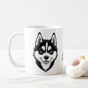 Sweet Siberian Husky Puppy Kaffeetasse