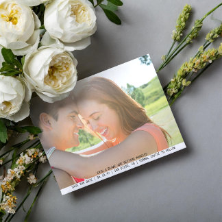 Sweet Simple Foto Wedding Save the Date Einladung