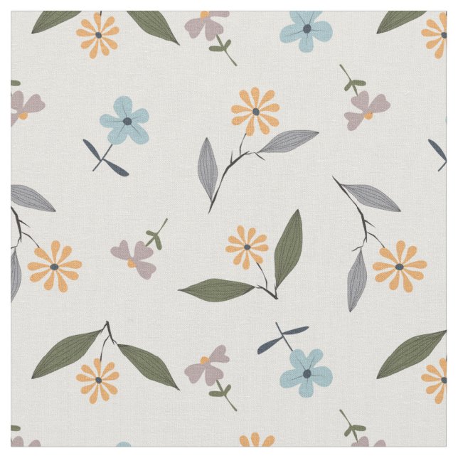 Sweet Simple Little Blume Stoff (Nahaufnahme)