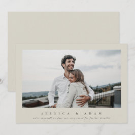 Sweet + Simple Modern Wir sind Verlobt! Single Fot