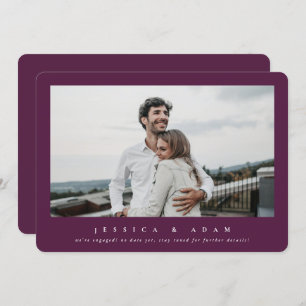 Sweet + Simple Modern Wir sind Verlobt! Single Fot