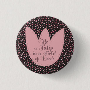 Sweet Simple Pink Tulip Pattern - Alle Richtungen Button