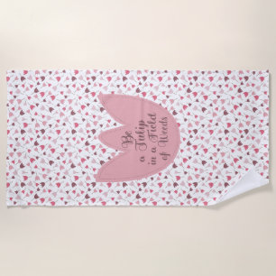 Sweet Simple Pink Tulip Pattern - Alle Richtungen Strandtuch