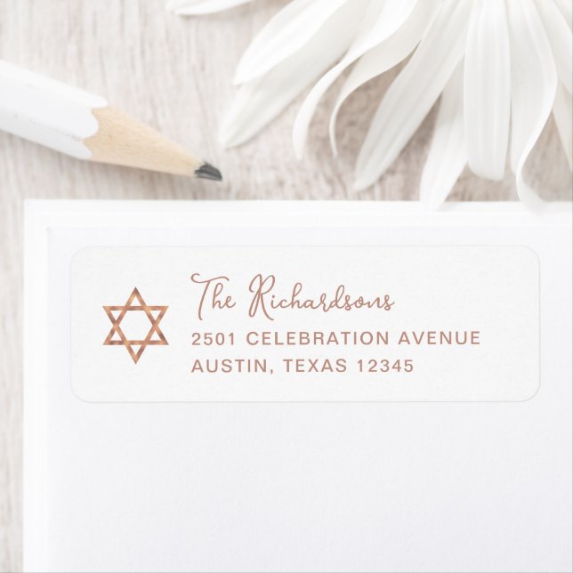 Sweet Simple | Rose Gold Star von David Bat Mitzva (Insitu)