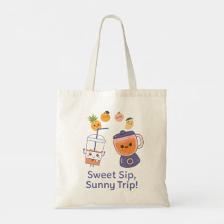 Sweet Sip, Sunny Trip – Kawaii Summer Smoothy Tragetasche