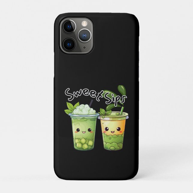 Sweet Sips Kawaii Bubble Tea Duo Case-Mate iPhone Hülle (Rückseite)
