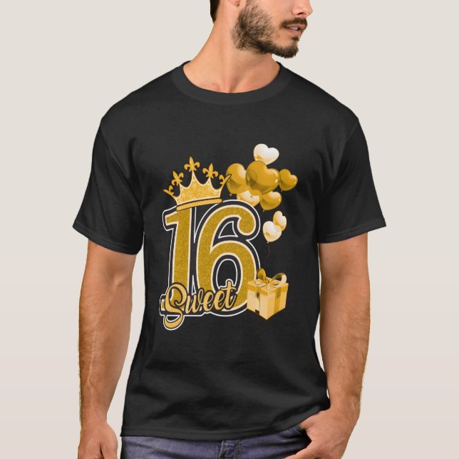 Sweet Sixn Golden 16 Year T-Shirt (Vorderseite)