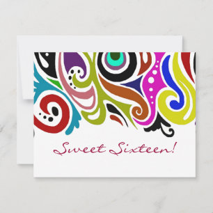 Sweet-Sixteen-Party ~ Einladungen