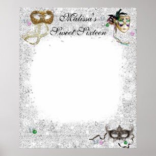 Sweet Sixteen, Quinceanera, Maskenball-Anmeldung Poster