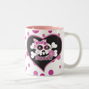 Sweet Skull Zweifarbige Tasse