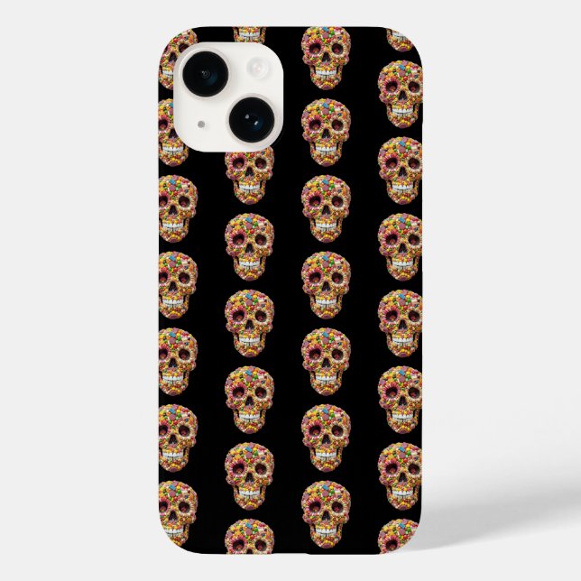 Sweet Skulls Case-Mate iPhone Hülle (Rückseite)