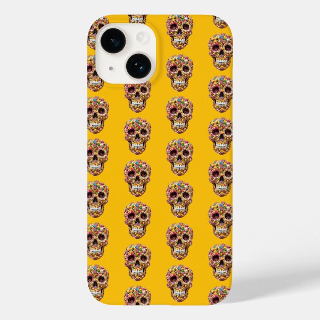 Sweet Skulls Case-Mate iPhone Hülle (Rückseite)