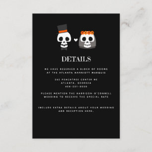 Sweet Skulls Wedding Einladungskarte