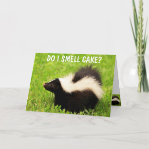 Sweet Skunk Birthday Card Karte