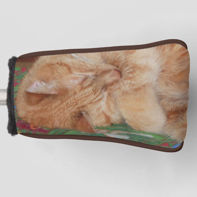 Sweet Sleeping Ginger Boy Golf Head Cover Headcover (Vorderseite)